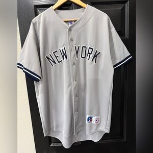 New York Yankee Jersey, Vintage Russell Athletic Brand, Men’s Large